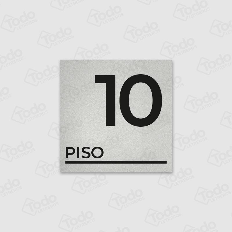 Letrero Numero Piso PI2002-A20x20