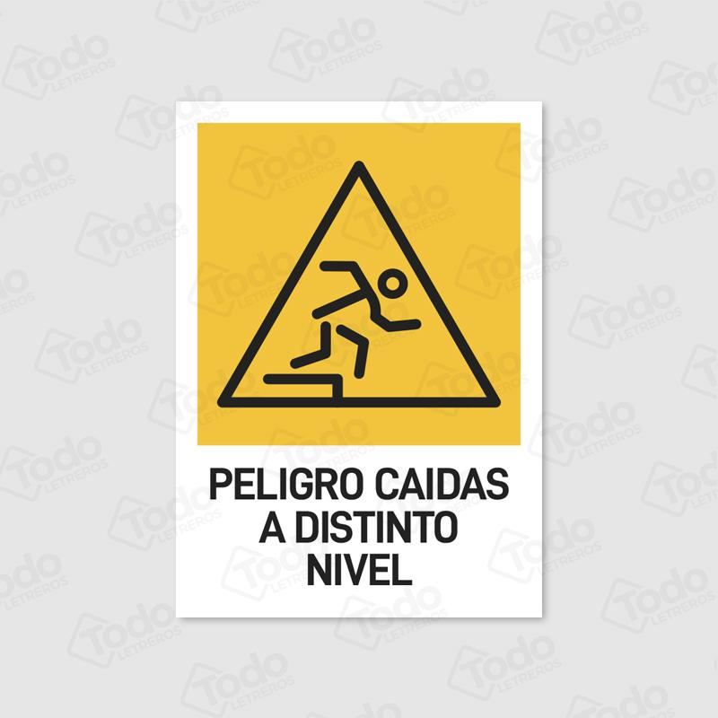Letrero Peligro Caida A Distinto Nivel AD143-T17x24