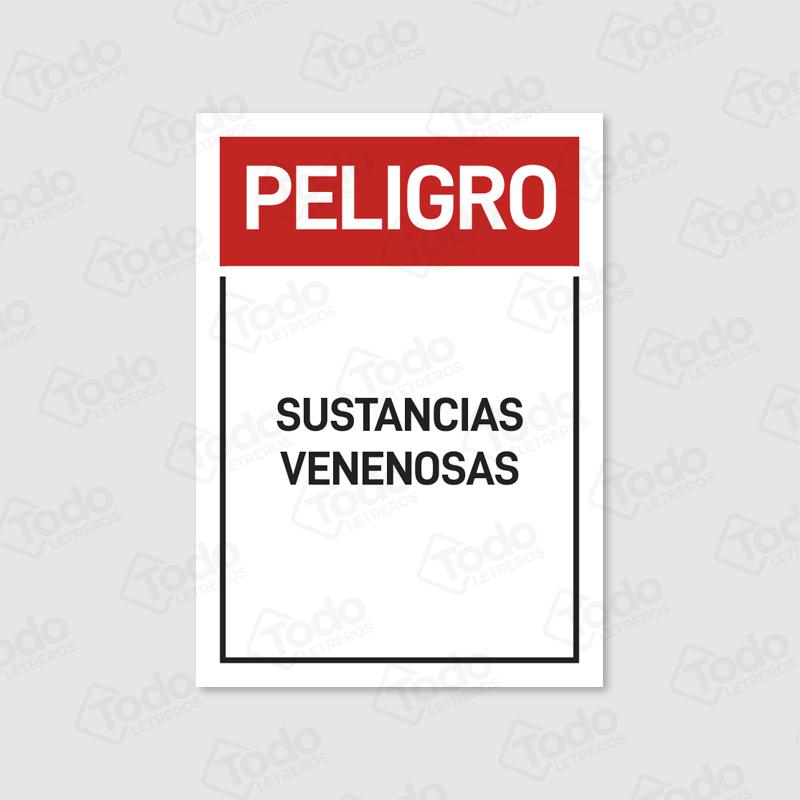 Letrero Sustancias Venenosas PE189-T17x24