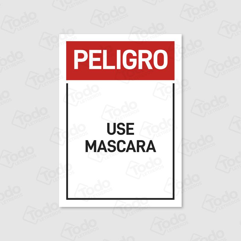 Letrero Use Mascara PE193-T17x24