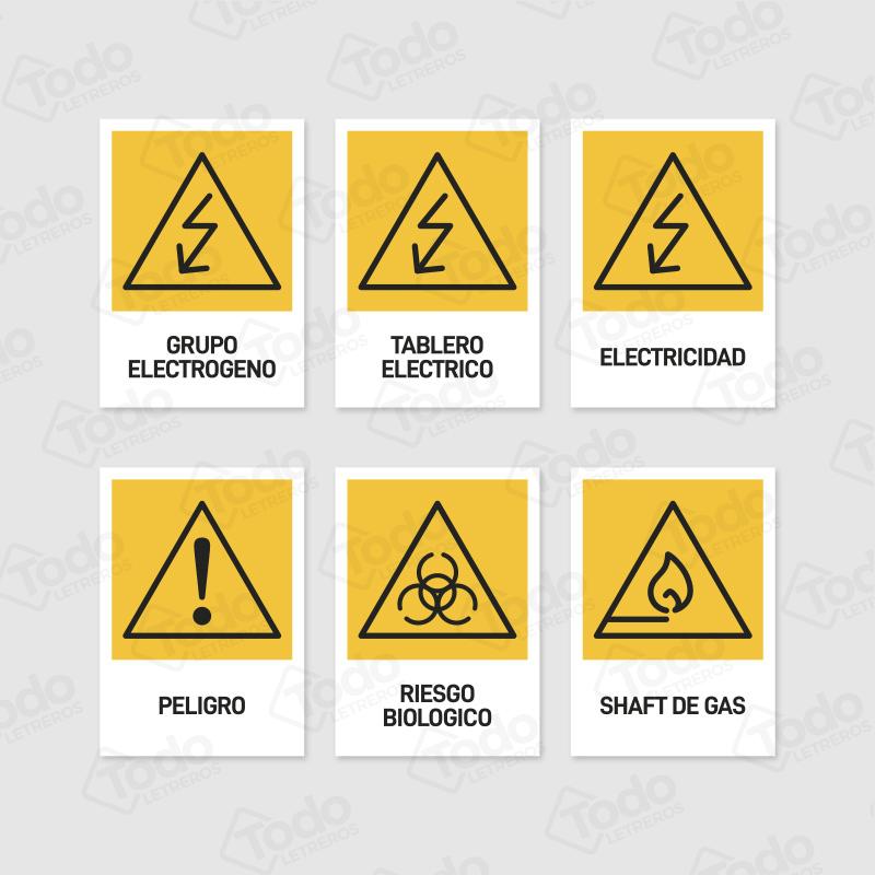 Letreros set advertencia AD2006-T17x24